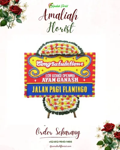 Bunga Papan Congratulation di Tanah Merah